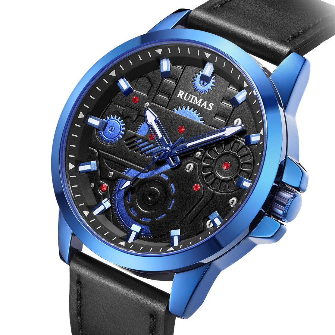 RUIMAS Watches Men's Casual Sport Watches Luxury Military Quartz Wrist Watch Chronograph Waterproof Man Clock Montre Homme 307-10