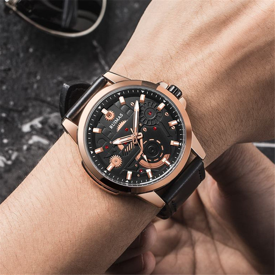 RUIMAS Watches Men's Casual Sport Watches Luxury Military Quartz Wrist Watch Chronograph Waterproof Man Clock Montre Homme 307-3