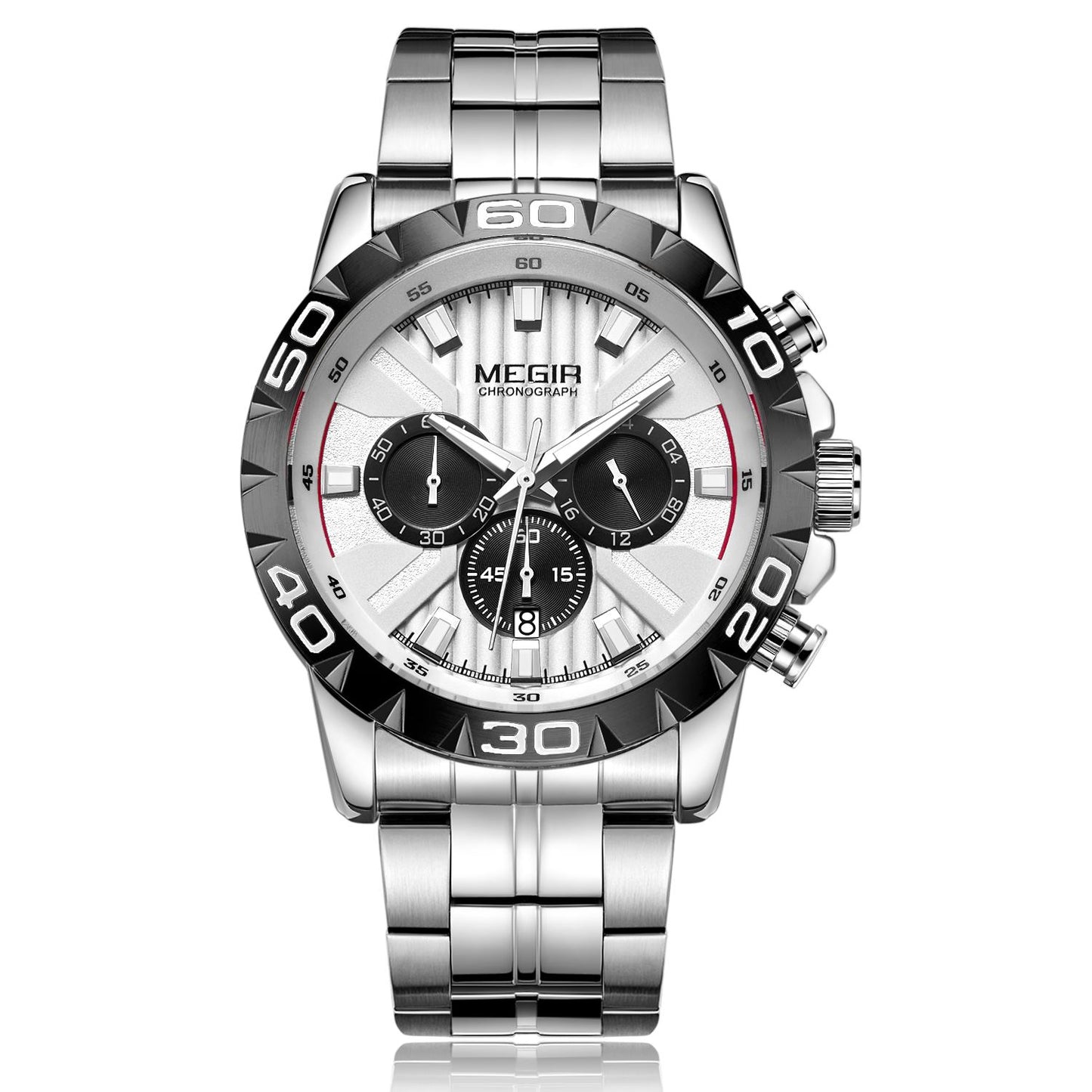 MEGIR Watches Business Mens Watches Top Brand Luxury Quartz Casual Wristwatch Date Clock Waterproof Wrist Watch Chronograph 2087-10