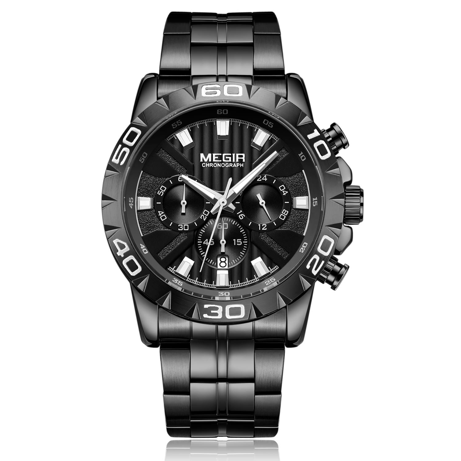 MEGIR Watches Business Mens Watches Top Brand Luxury Quartz Casual Wristwatch Date Clock Waterproof Wrist Watch Chronograph 2087-9
